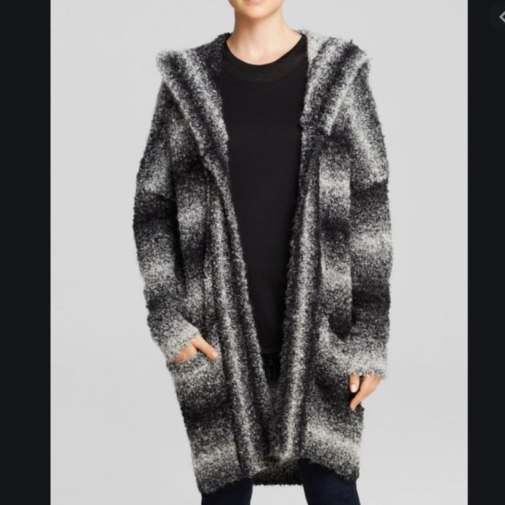 French Connection Snow Blizzard Hooded Oversize Cardigan